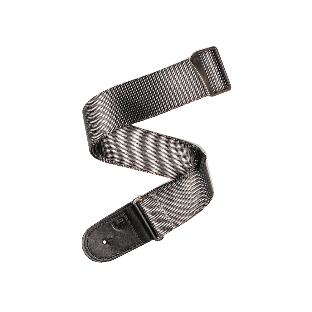 D'Addario Premium Woven Strap, Silver