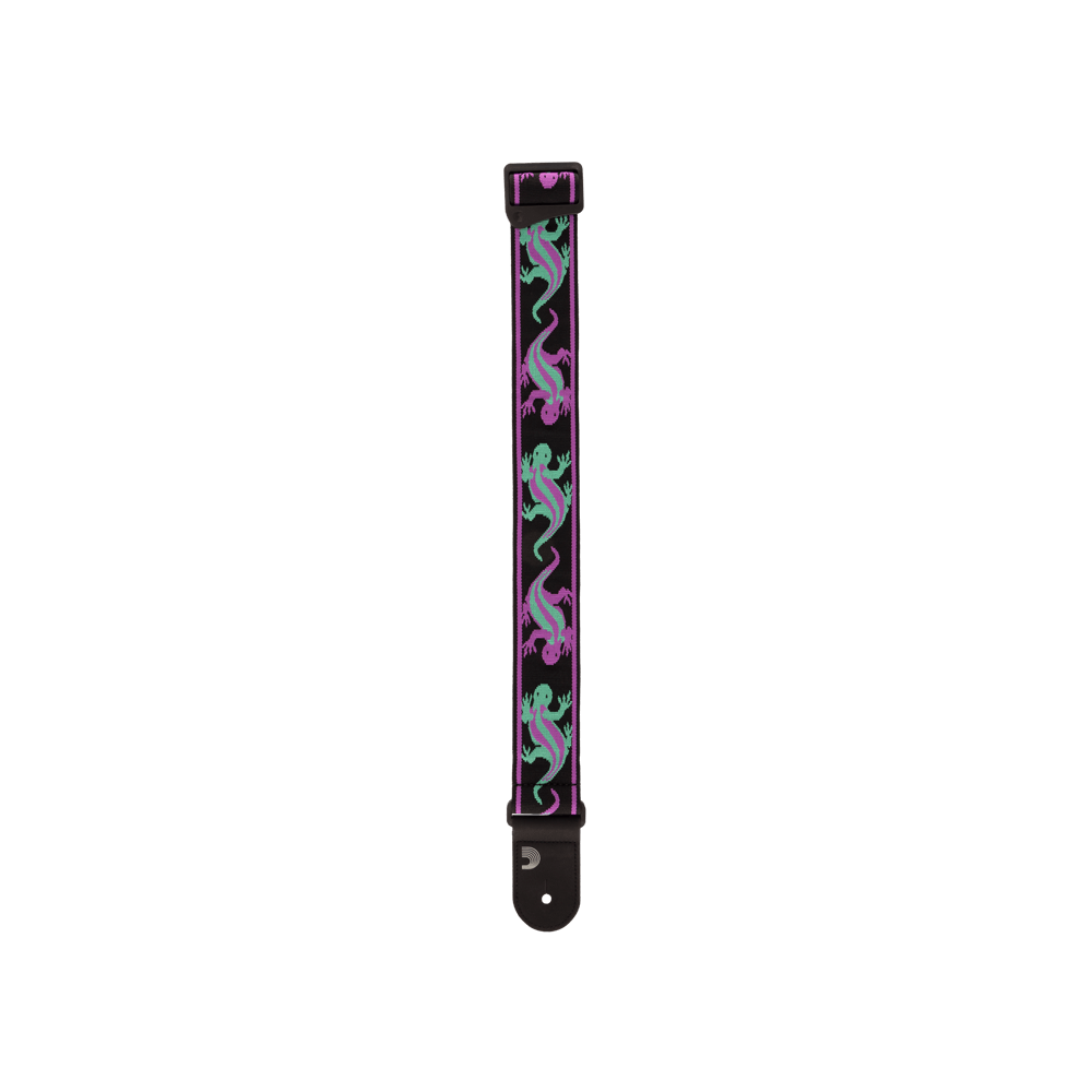 D'Addario Vintage Planet Waves Lizards, Green/Purple
