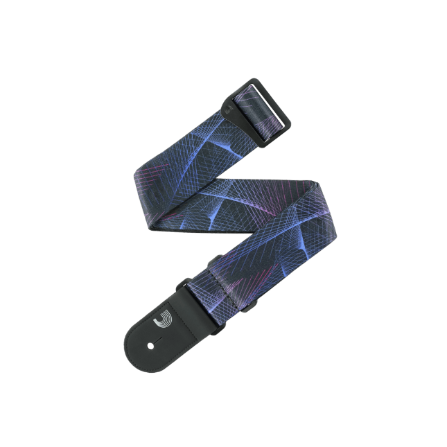 Outrun Polyester Guitar Strap, Kaleidoscope
