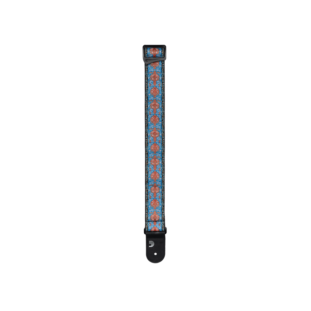 D'Addario Eco Woven Guitar Strap, Blue & Orange