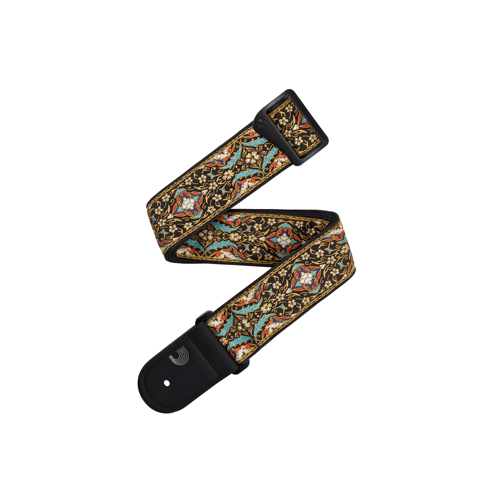 Eco Persian Woven Guitar Strap, Black