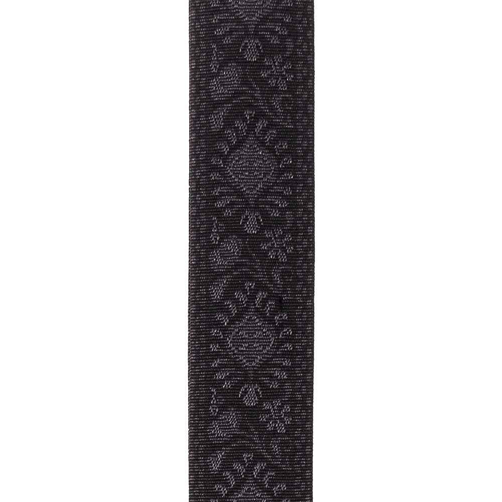 D'Addario Pad Lock Woven Guitar Strap, Monterey Black Tubular