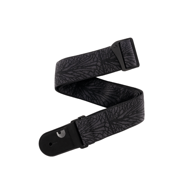 Woven Guitar Strap, Lightning Black