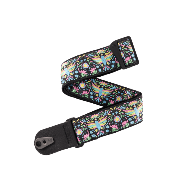Pad Lock Woven Guitar Strap, Phoenix Dream