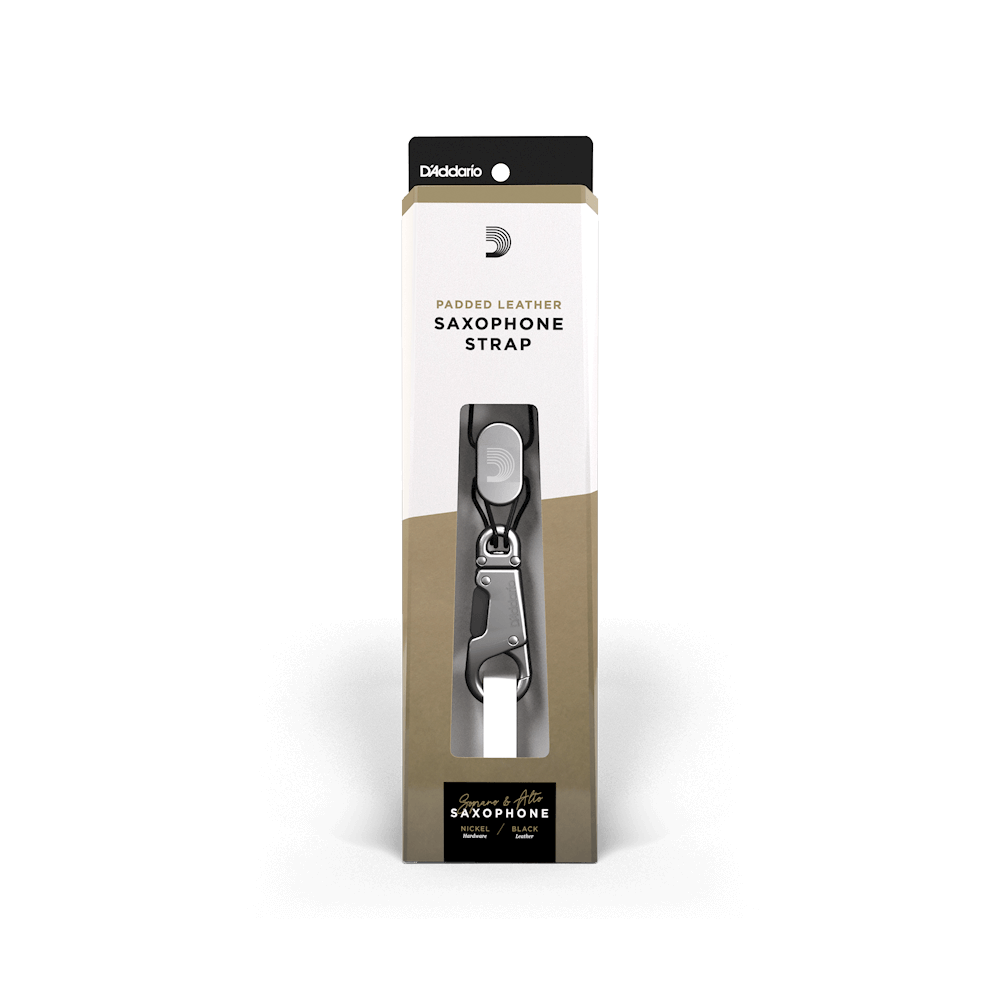 Black Nylon SJA11 D'Addario Rico Strap for Alto/Soprano Saxophone 