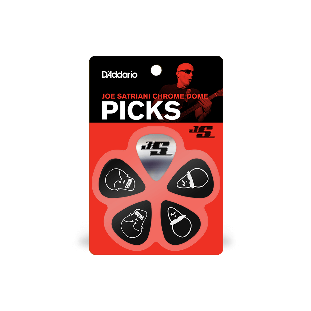 D'Addario Joe Satriani Chrome Dome Guitar Pick