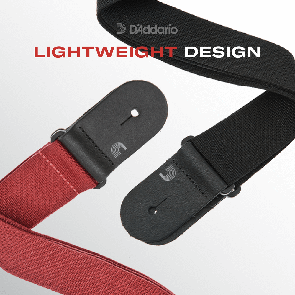 D'Addario Woven Guitar Strap, Monterey Black Tubular