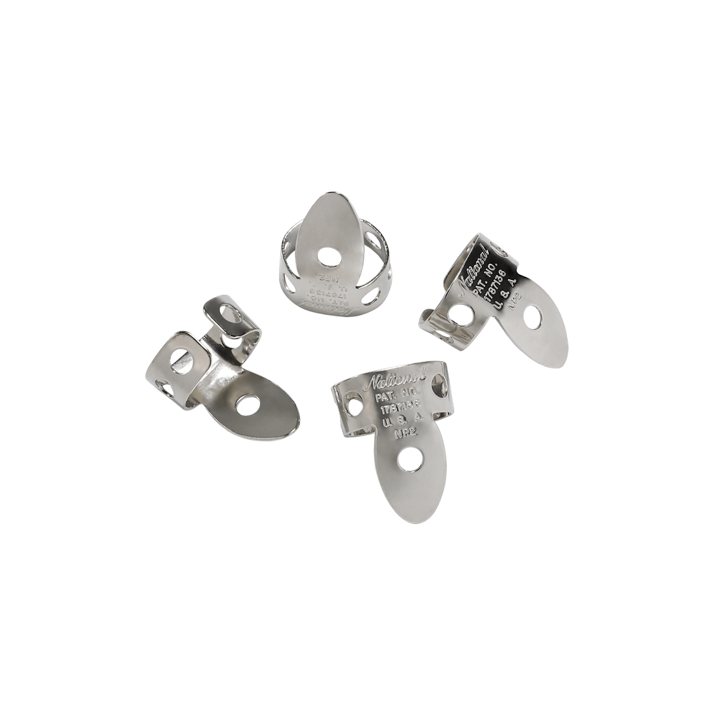 D'Addario National Nickel Finger Picks - 4 pack