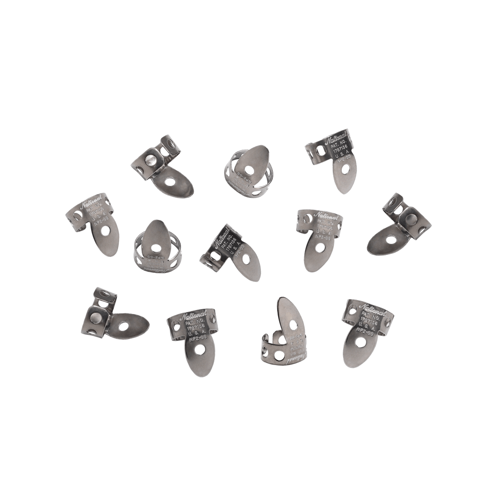D'Addario National Stainless Steel Finger Picks - 12 pack