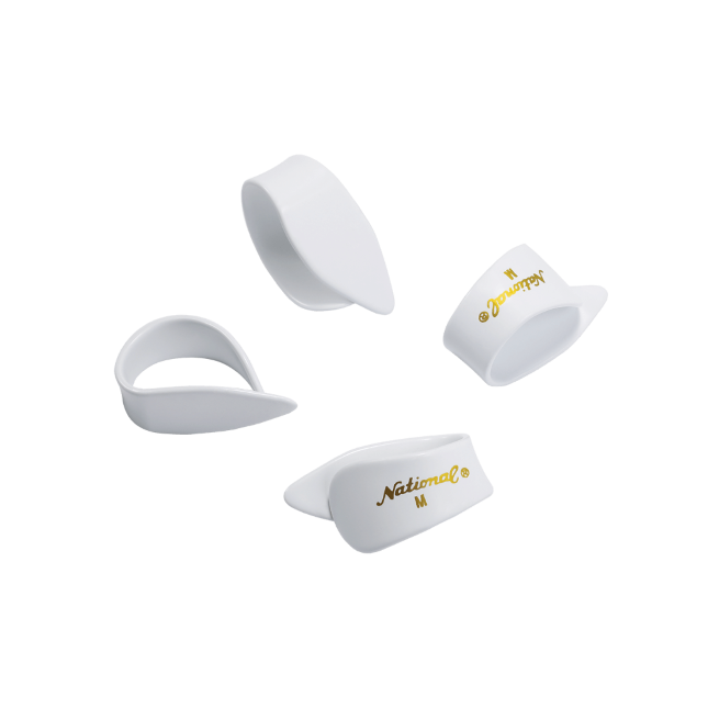 National Thumb Picks, Medium White Celluloid