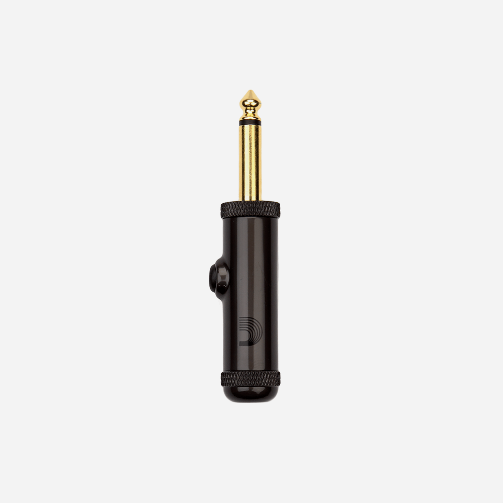 D'Addario Solderless 1/4" Straight Plug w/ Momentary Switch