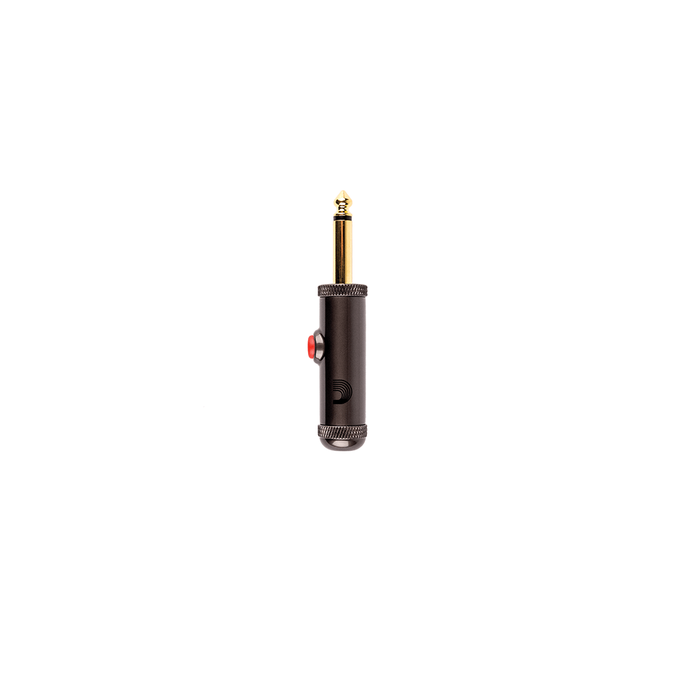 D'Addario Solderless 1/4" Straight Plug w/ Latching Switch