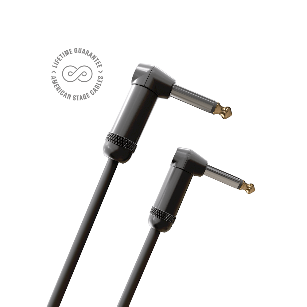 D'Addario American Stage Instrument Cable, Right to Right, 15 feet