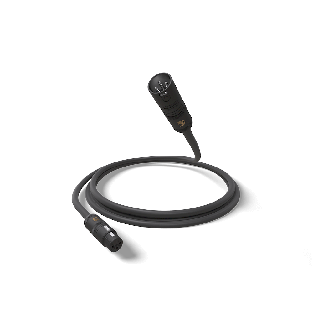 D'Addario American Stage XLR Microphone/Powered Speaker Cable, XLR to XLR - 5ft.