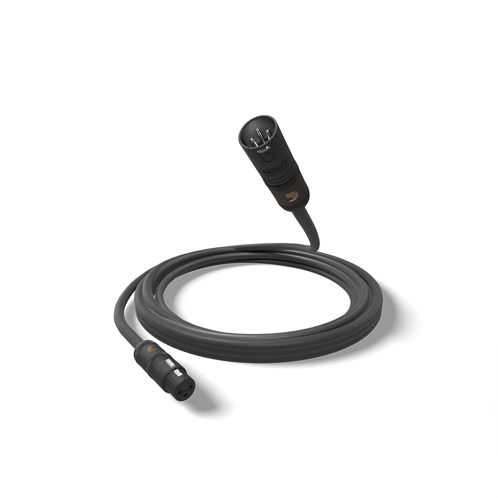 D'Addario American Stage XLR Microphone/Powered Speaker Cable, XLR to XLR - 25ft.