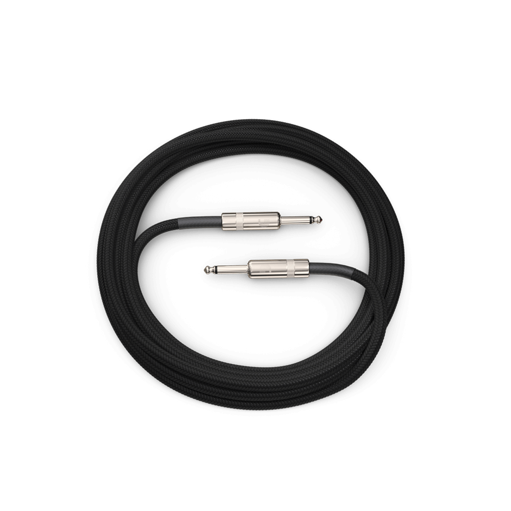 D'Addario Custom Series Braided Instrument Cable, Black, 20'