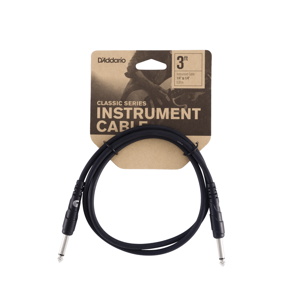D'Addario Classic Series Patch Cable, 3 Feet