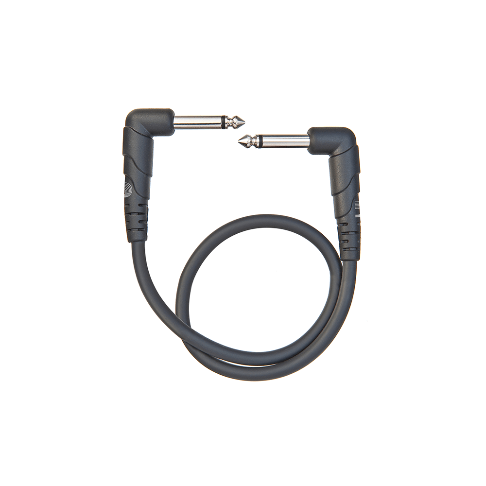 D'Addario Classic Series Patch Cable, Right-Angle, 1 Foot