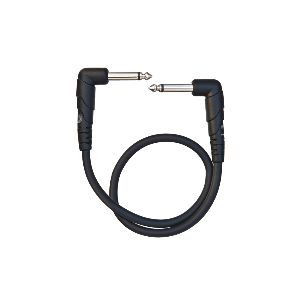 D'Addario Classic Series Patch Cable, Right-Angle, 1 Foot