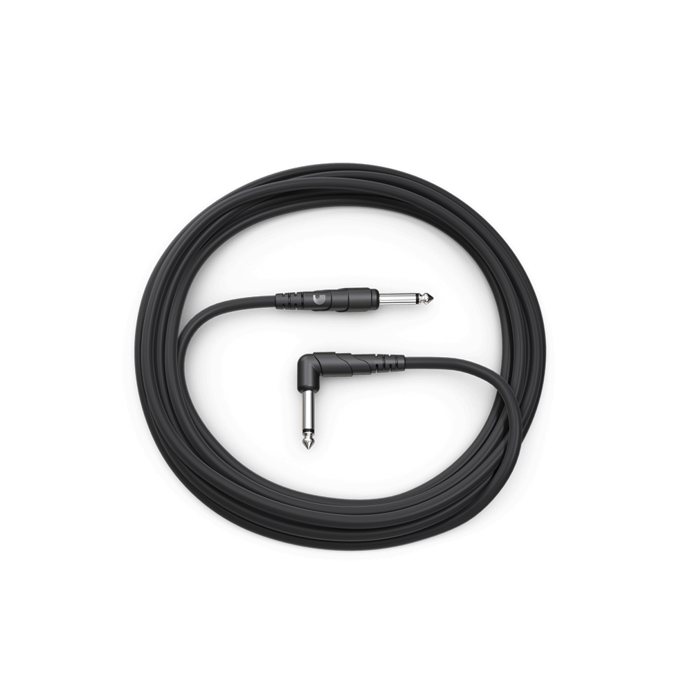 D'Addario Classic Series Instrument Cable, Right Angle Plug, 10 feet