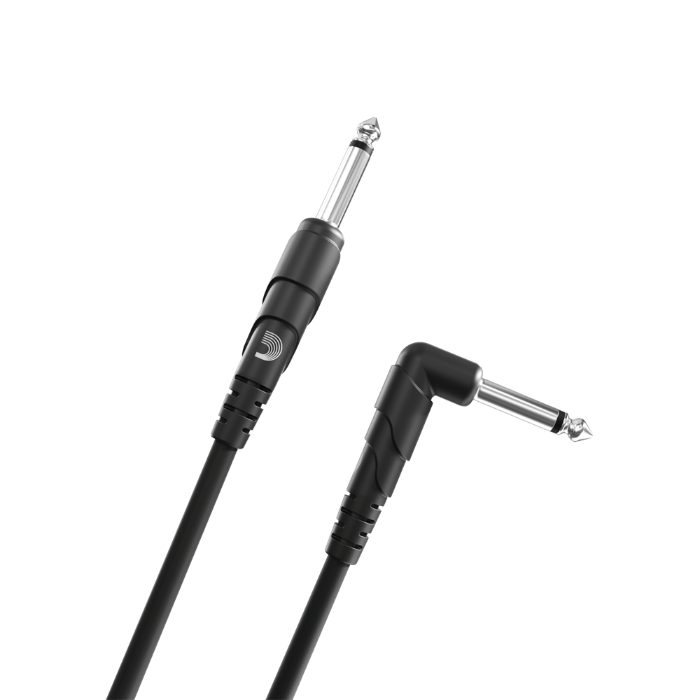 D'Addario Classic Series Instrument Cable, Right Angle Plug, 10 feet
