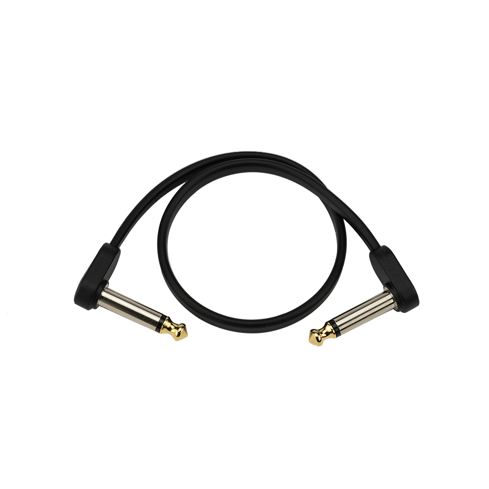 D'Addario Flat Patch Cable, 1ft Right Angle, Single PK