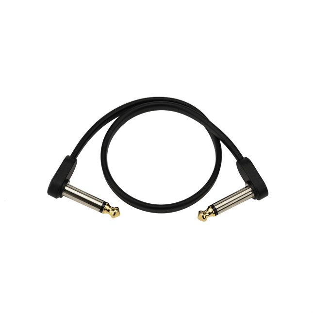 D'Addario Flat Patch Cable, 1ft Right Angle, Single PK