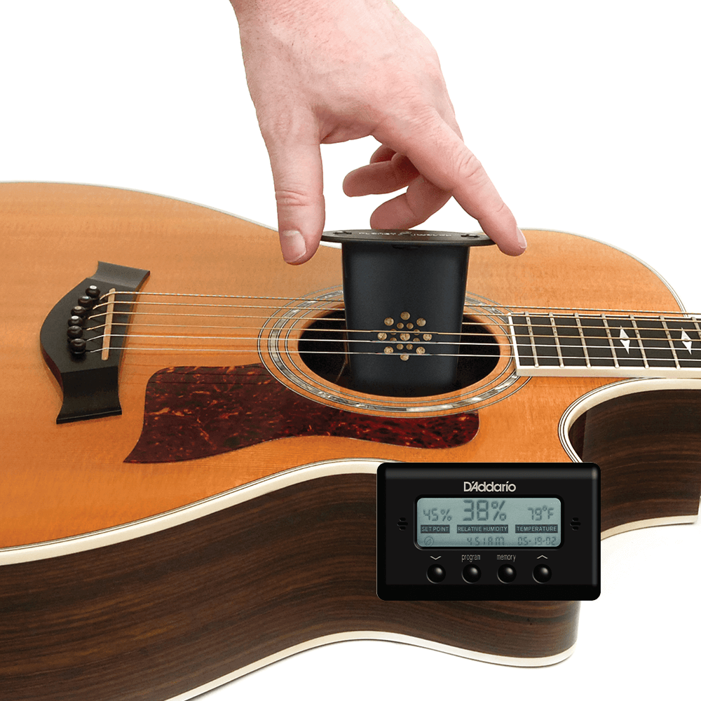 D'Addario Acoustic Guitar Humidifier with Digital Humidity & Temperature sensor