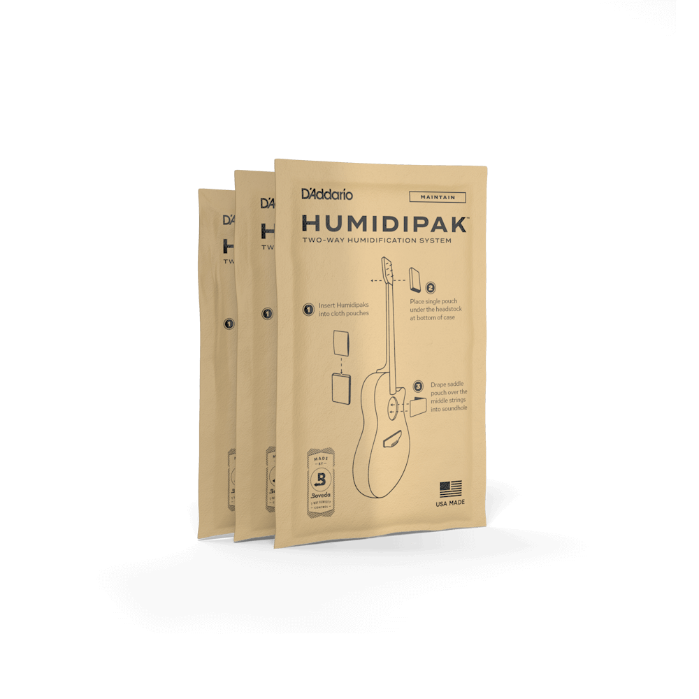 D'Addario Humidipak System Replacement Packets, 3-pack