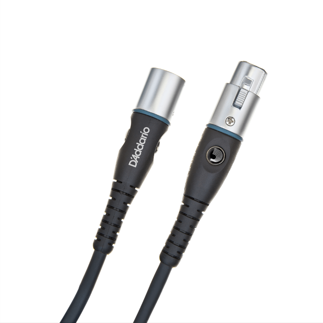 D'Addario Custom Series XLR Microphone/Powered Speaker Cable, XLR to XLR - 10ft.
