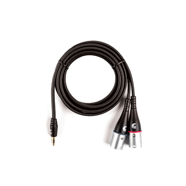 1/8 Inch to Dual  XLR Audio Cables