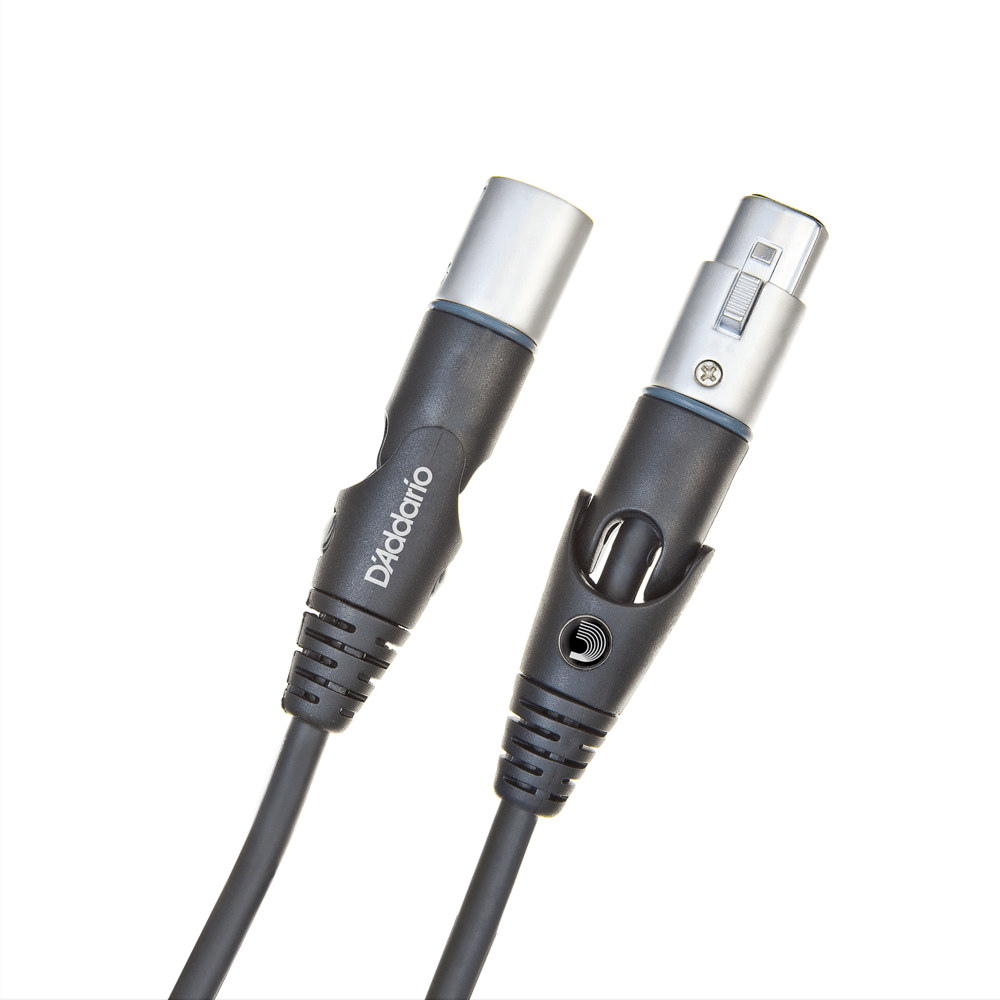 D'Addario Custom Series Swivel XLR Microphone/Powered Speaker Cable, XLR to XLR w/ Swivel Connectors - 10ft.