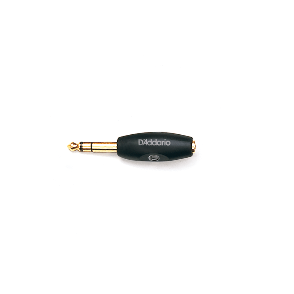 D'Addario 1/8 Inch Female Stereo to 1/4 Inch Male Stereo Adaptor