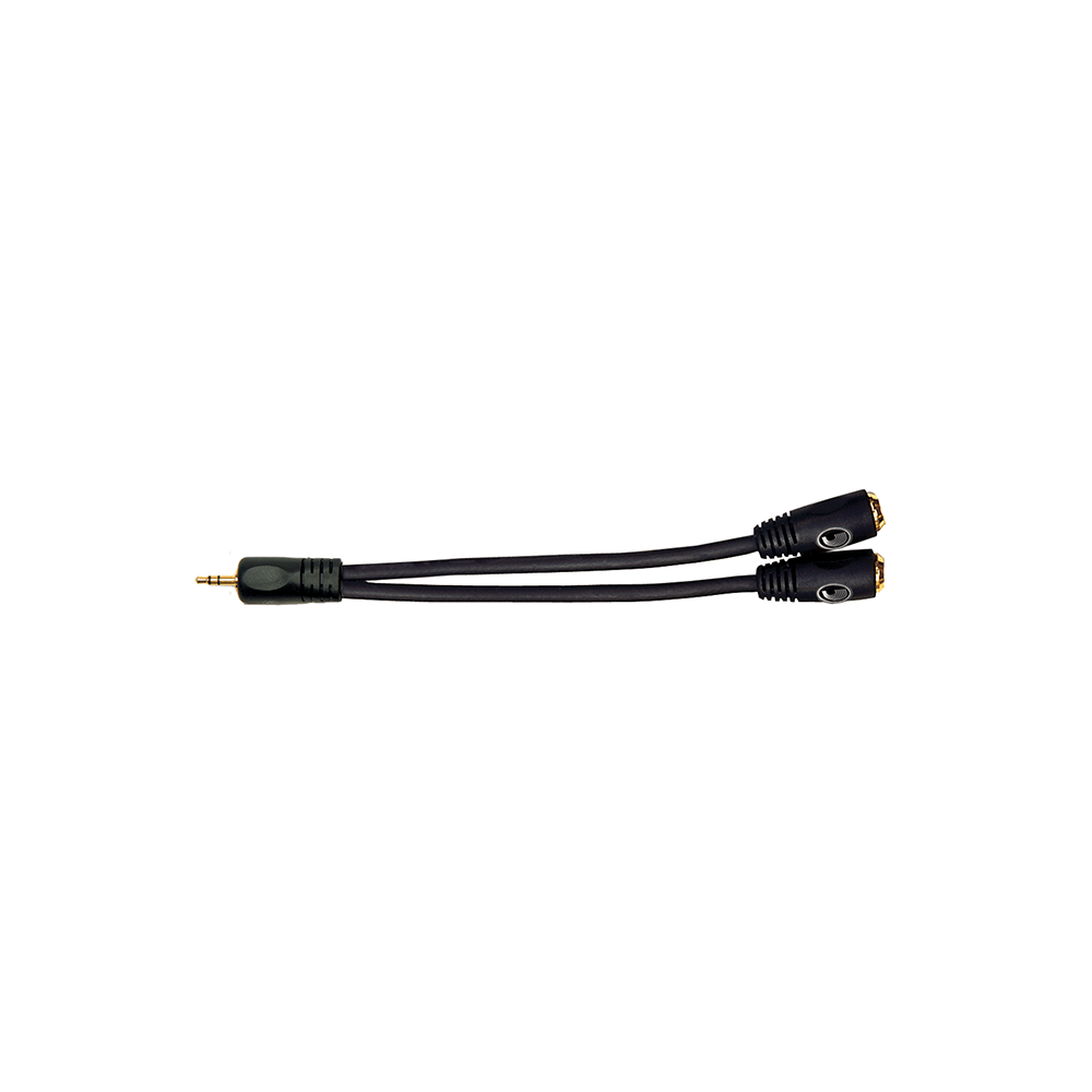 D'Addario 1/8 Inch Male Stereo to Dual 1/8 Inch Female Stereo Adaptor