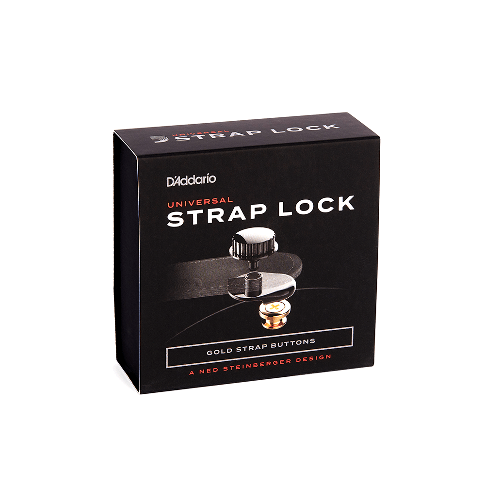 D'Addario Universal Strap Lock System, Gold