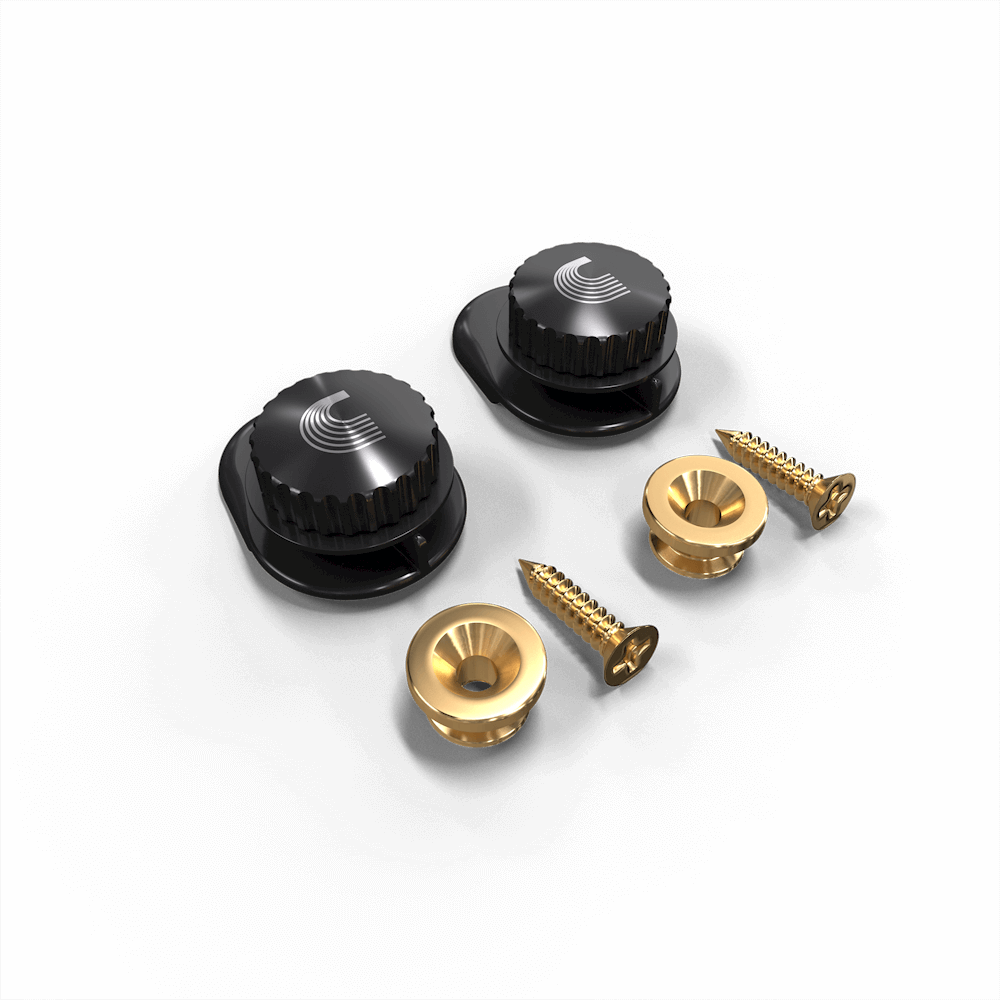 D'Addario Universal Strap Lock System, Gold