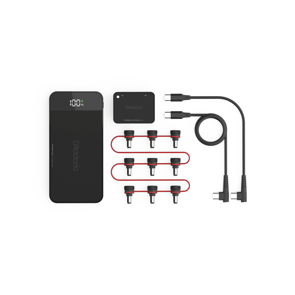 D'Addario XPND Pedal Power Battery Kit with International Plugs