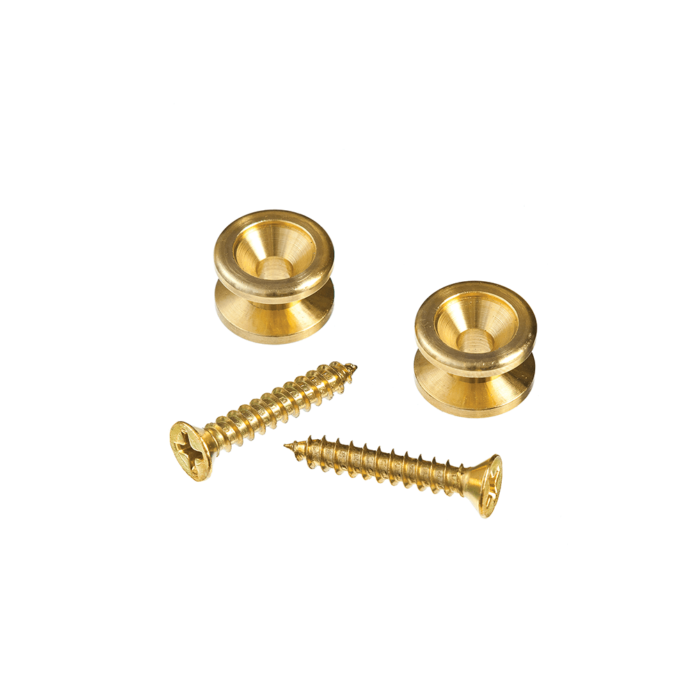 D'Addario Solid Brass End Pins - Brass (Pair)