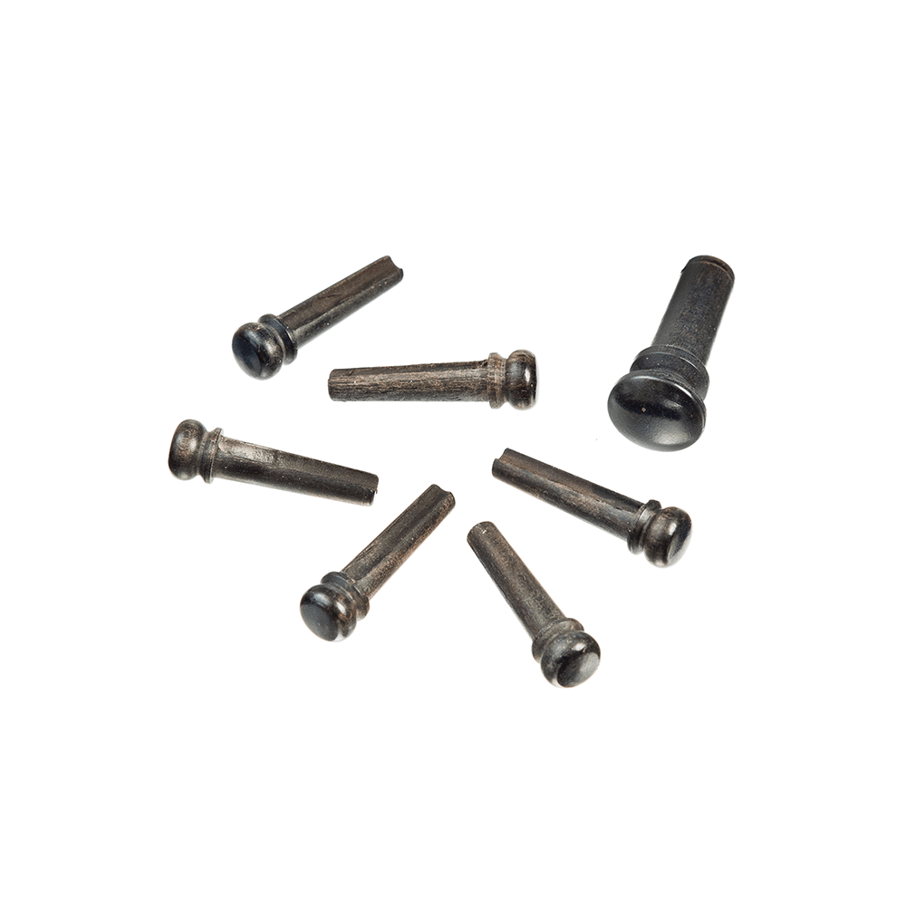 D'Addario Ebony Bridge Pins with End Pin Set, Ebony