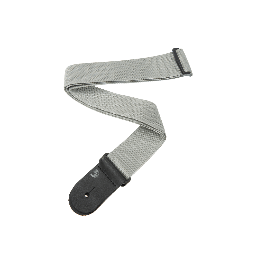 D'Addario Polypropylene Guitar Strap, Silver