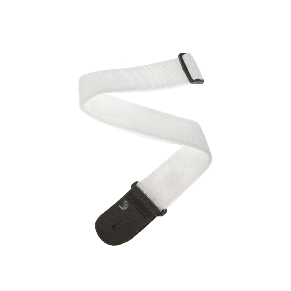 D'Addario Polypropylene Guitar Strap, White