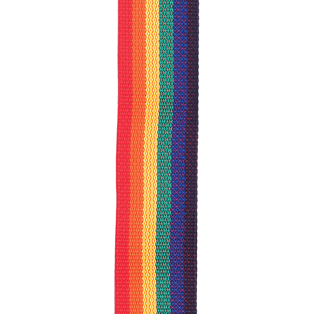 D'Addario Polypropylene Guitar Strap, Rainbow