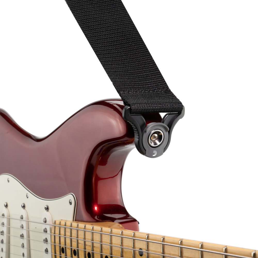 D'Addario Auto Lock Polypro Guitar Strap, Black