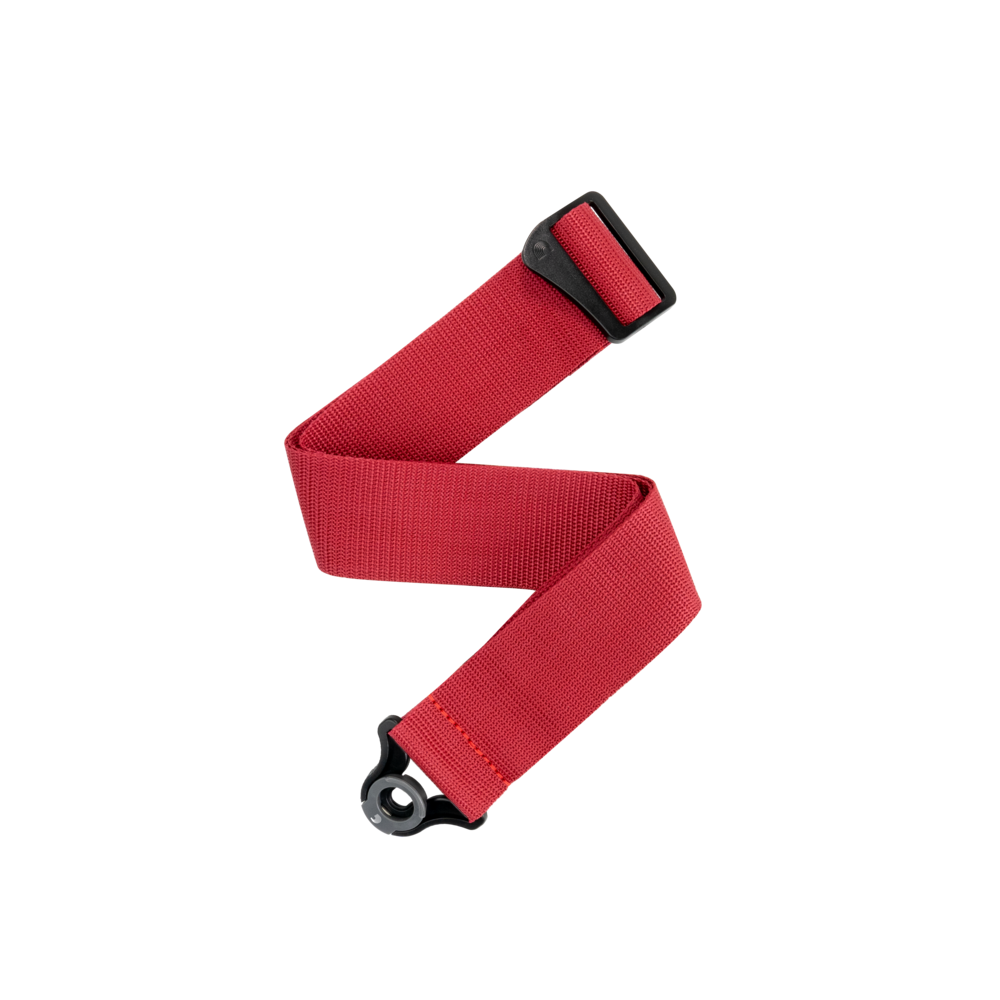 D'Addario Auto Lock Polypro Guitar Strap, Red