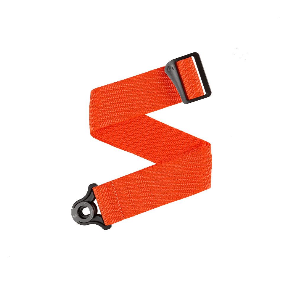 D'Addario Auto Lock Guitar Strap, Orange