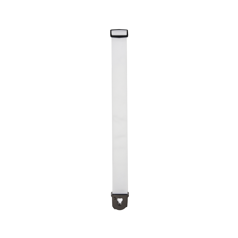 D'Addario Planet Lock Guitar Strap, Polypropylene, White