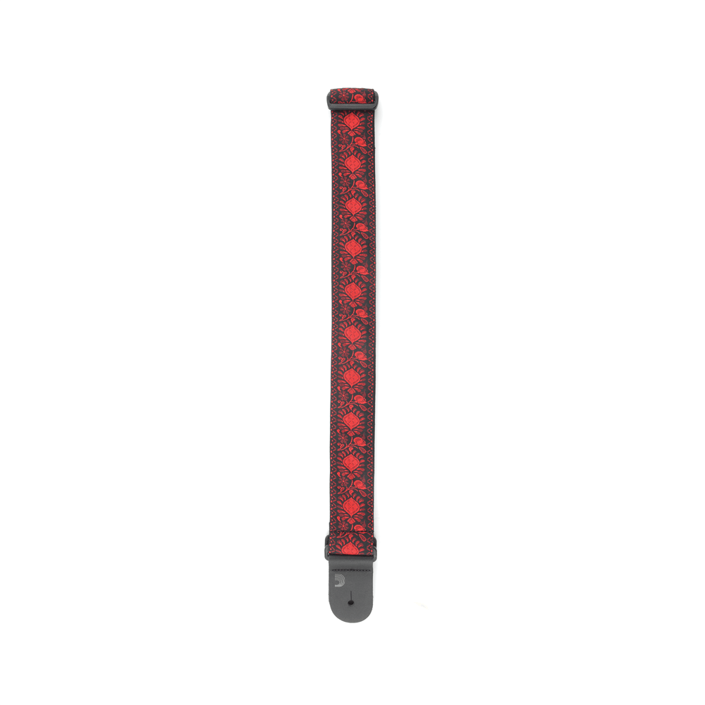 D'Addario Woven Guitar Strap, Monterey 2, Dark Red