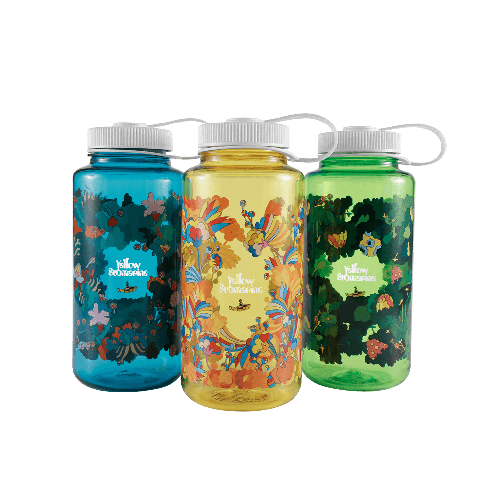D'Addario Beatles Yellow Submarine Water Bottle, Primrose Prairie