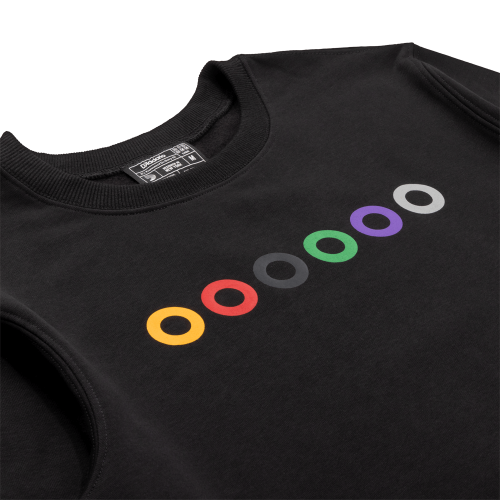 D'Addario Ball End Sweatshirt, Black, L