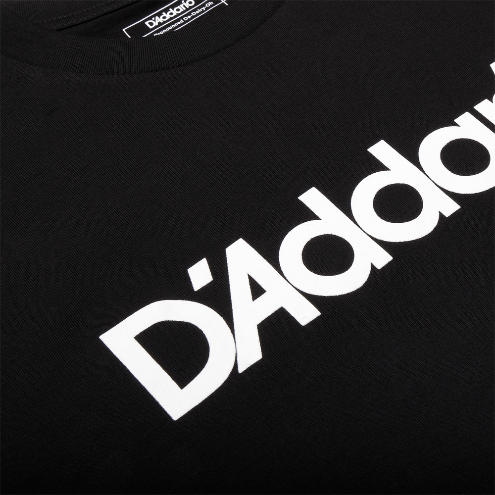 D'Addario Logo T-Shirt, Black, S